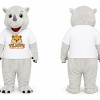 White Rhino Mascot Costume