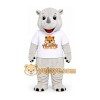 White Rhino Mascot Costume White Rhino Mascot Costume