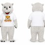 White Rhino Mascot Costume