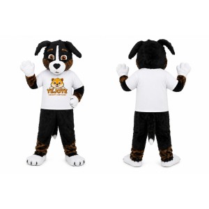 Black Dog Mascot Costume