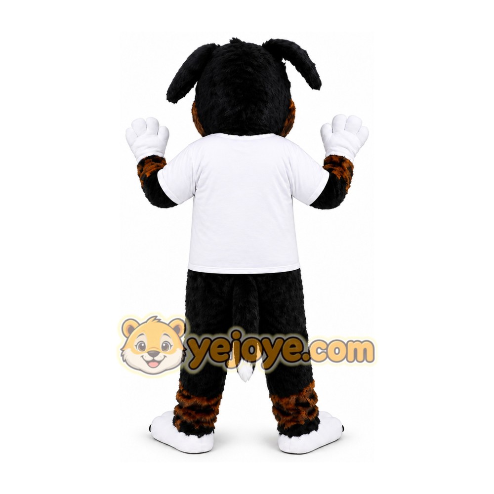 Black Dog Mascot Costume Black Dog Mascot Costume