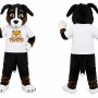 Black Dog Mascot Costume