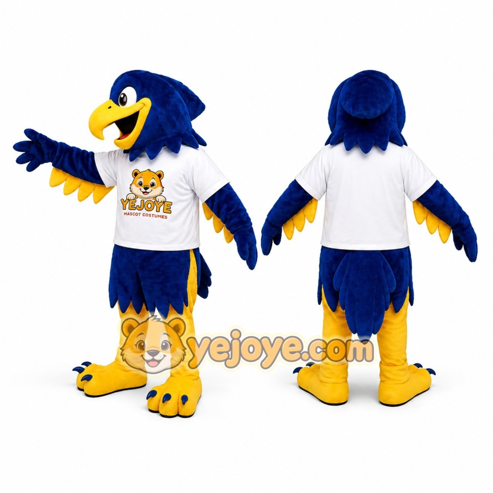 Blue Eagle Mascot Costume Blue Eagle Mascot Costume