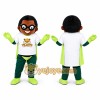 Green Superhero Mascot Costume Green Superhero Mascot Costume