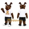 Brown Moose Mascot Costume Brown Moose Mascot Costume