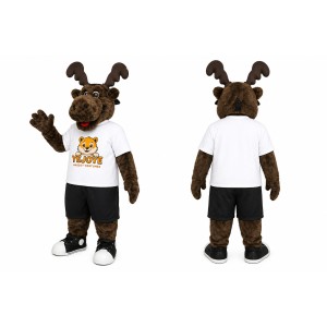 Brown Moose Mascot Costume