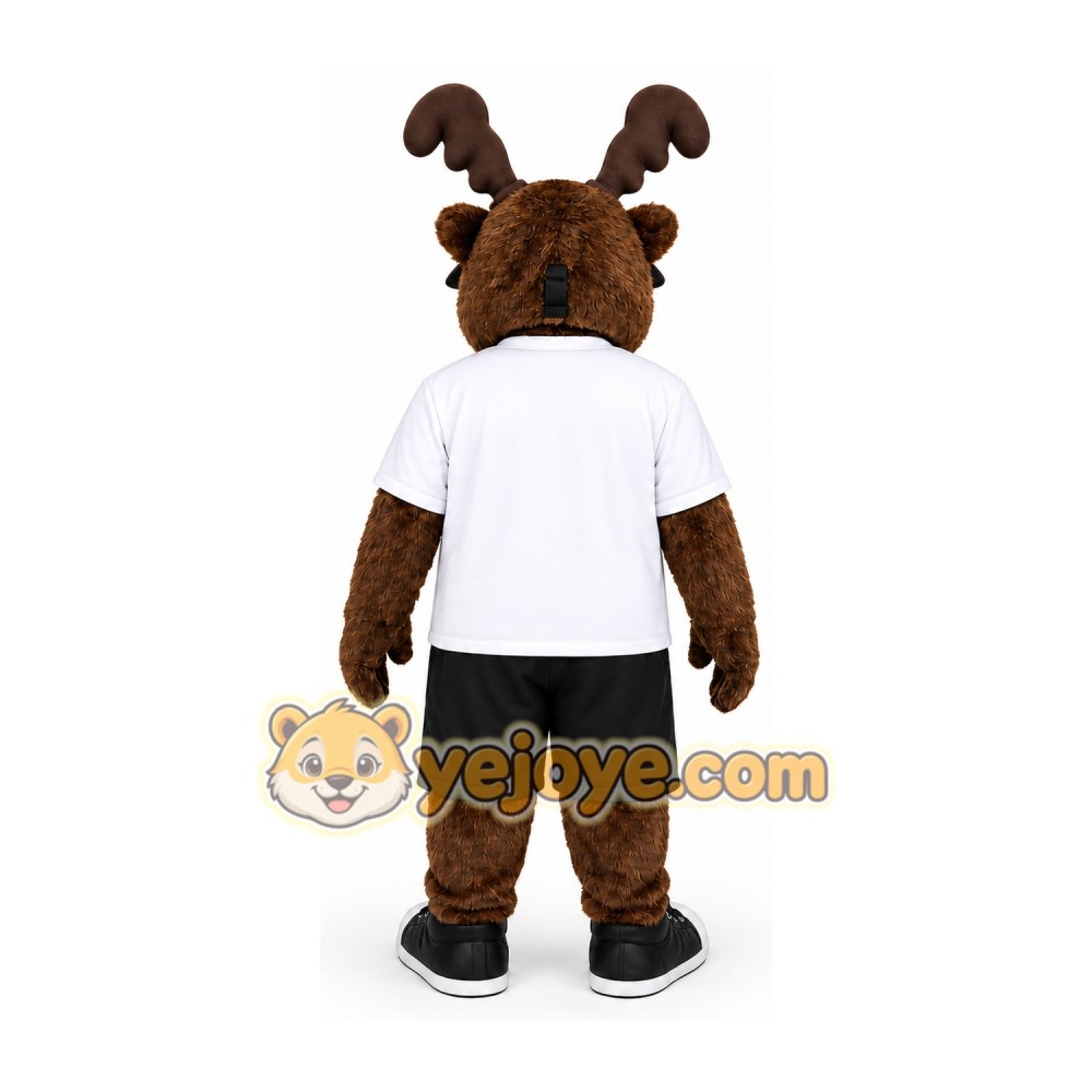 Brown Moose Mascot Costume Brown Moose Mascot Costume