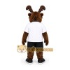 Brown Moose Mascot Costume Brown Moose Mascot Costume