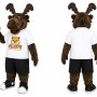 Brown Moose Mascot Costume