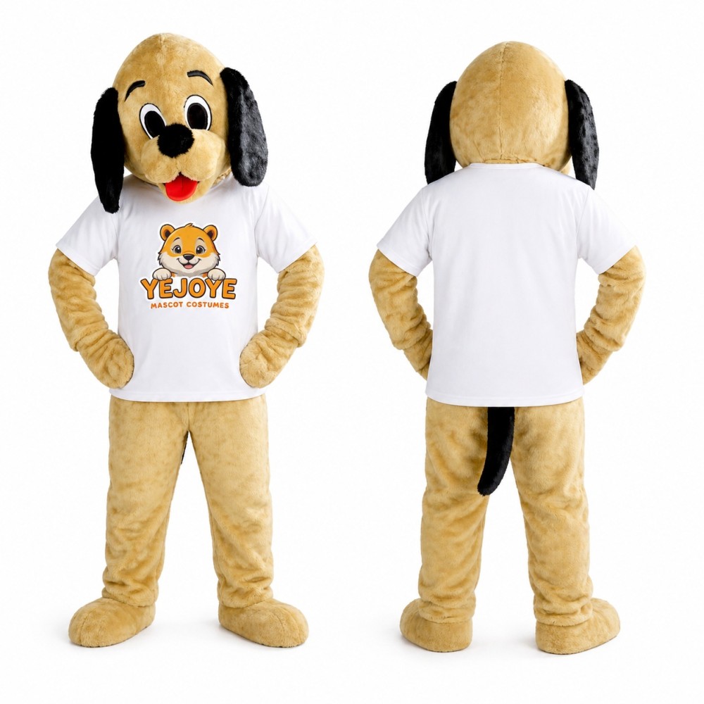 Beige Dog Mascot Costume