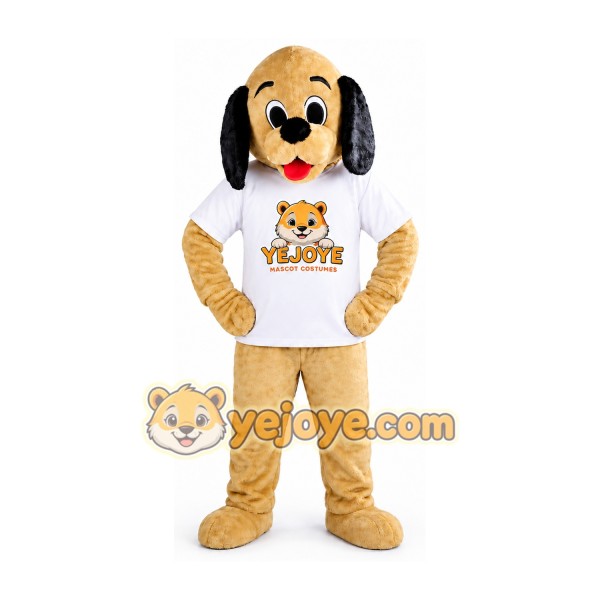 Beige Dog Mascot Costume