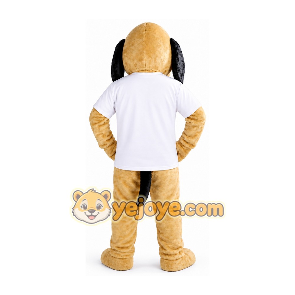 Beige Dog Mascot Costume Beige Dog Mascot Costume