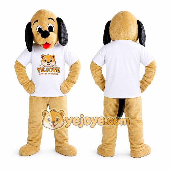 Beige Dog Mascot Costume