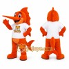 Orange Swordfish Mascot Costume Orange Swordfish Mascot Costume