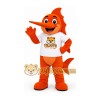 Orange Swordfish Mascot Costume Orange Swordfish Mascot Costume