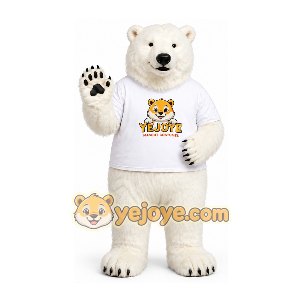 White Polar Bear Mascot Costume White Polar Bear Mascot Costume