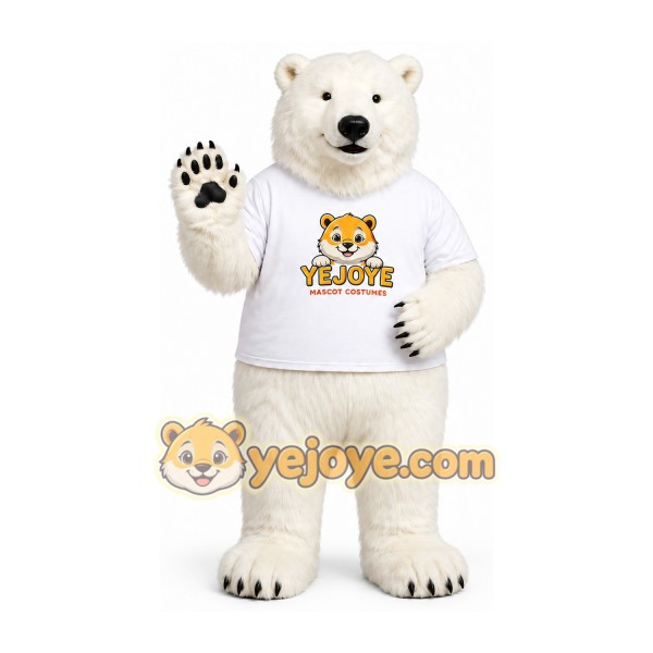 White Polar Bear Mascot Costume