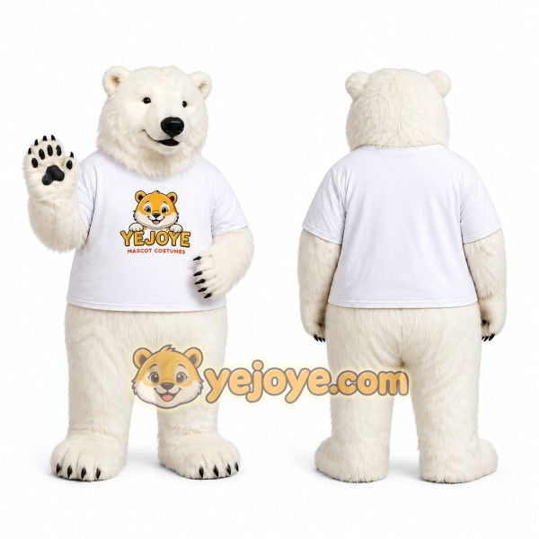 White Polar Bear Mascot Costume