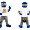 Blue Gray Eagle Mascot Costume
