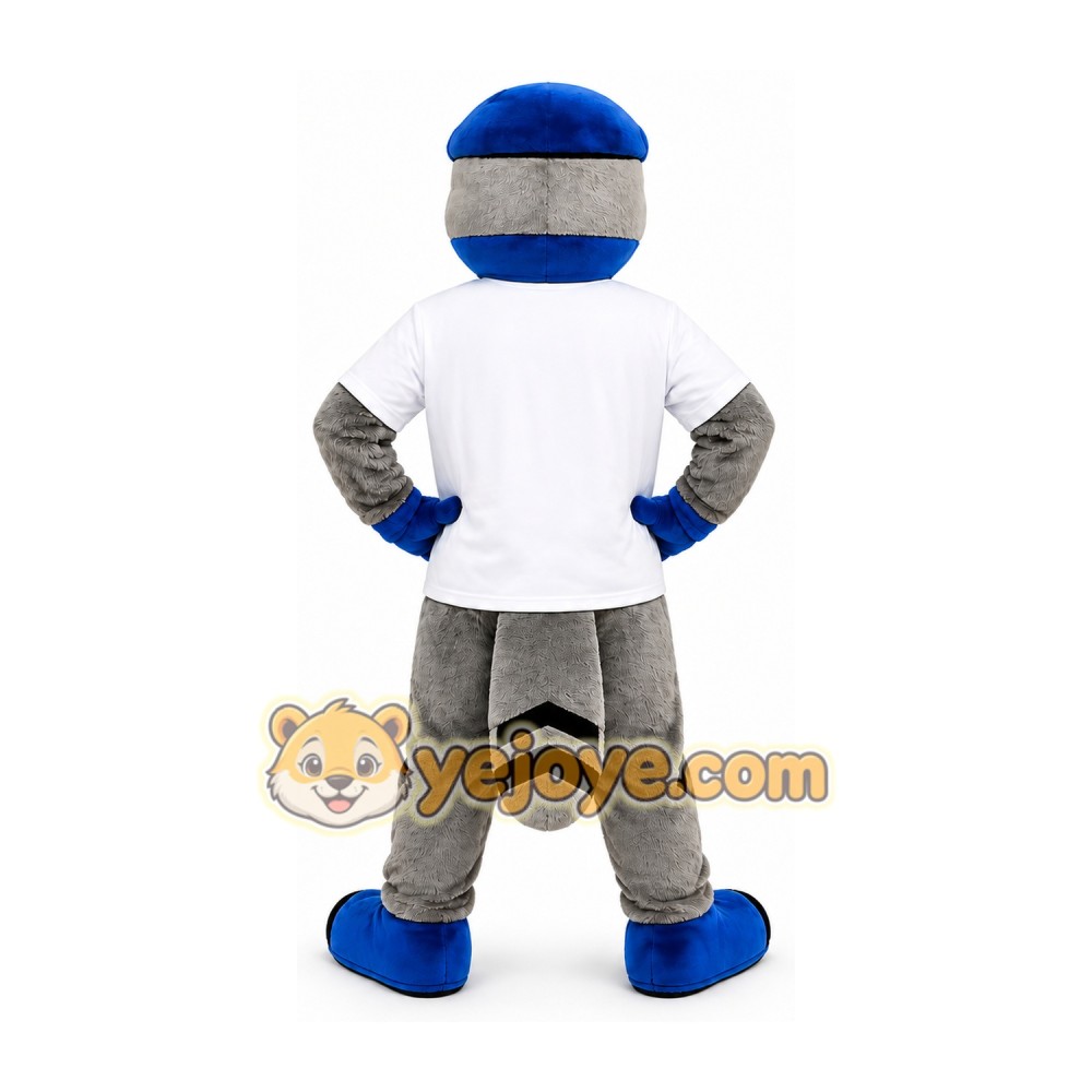 Blue Gray Eagle Mascot Costume Blue Gray Eagle Mascot Costume