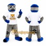 Blue Gray Eagle Mascot Costume