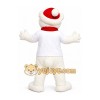 White Christmas Bear Mascot Costume