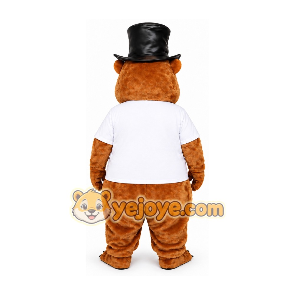 Brown Beaver Mascot Costume