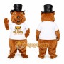 Brown Beaver Mascot Costume