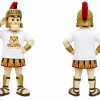 Gold Roman Soldier Mascot Costume