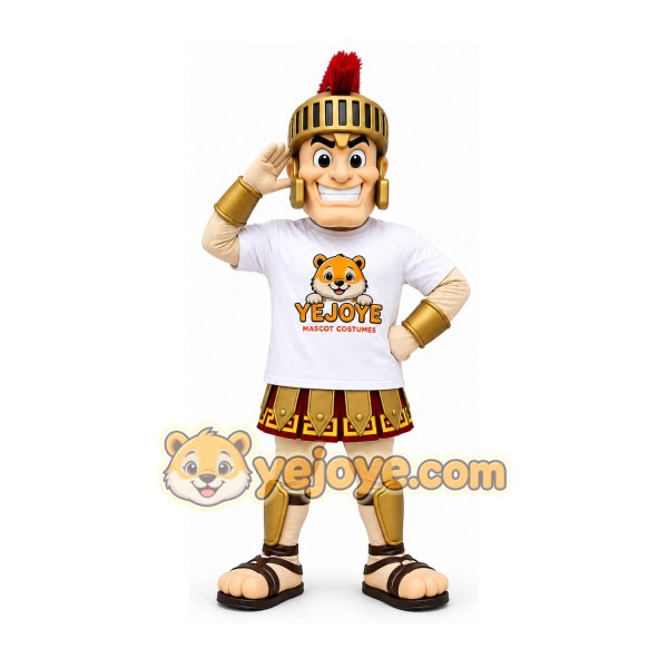 Gold Roman Soldier Mascot Costume