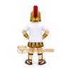Gold Roman Soldier Mascot Costume Gold Roman Soldier Mascot Costume