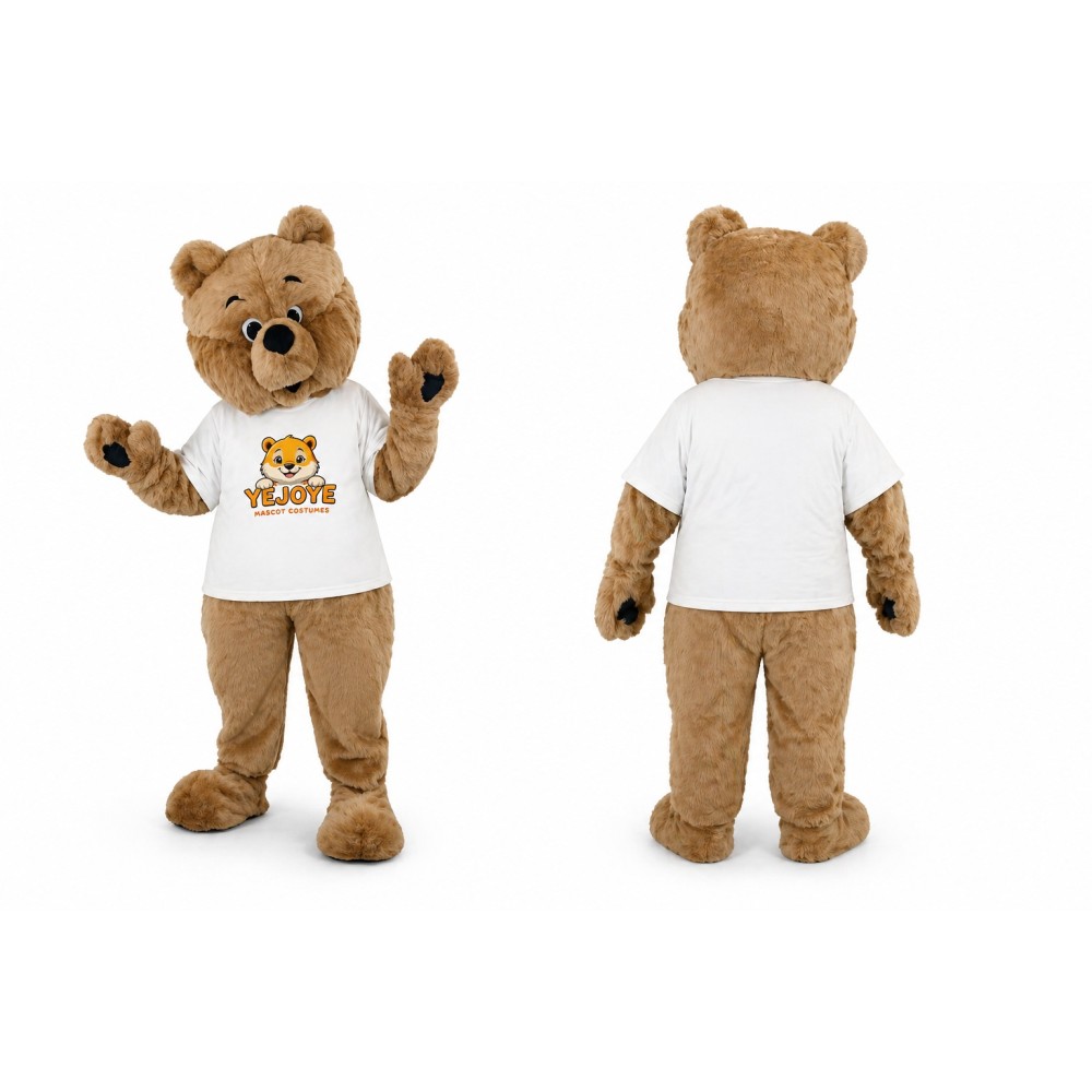 Light Brown Bear Mascot Costume