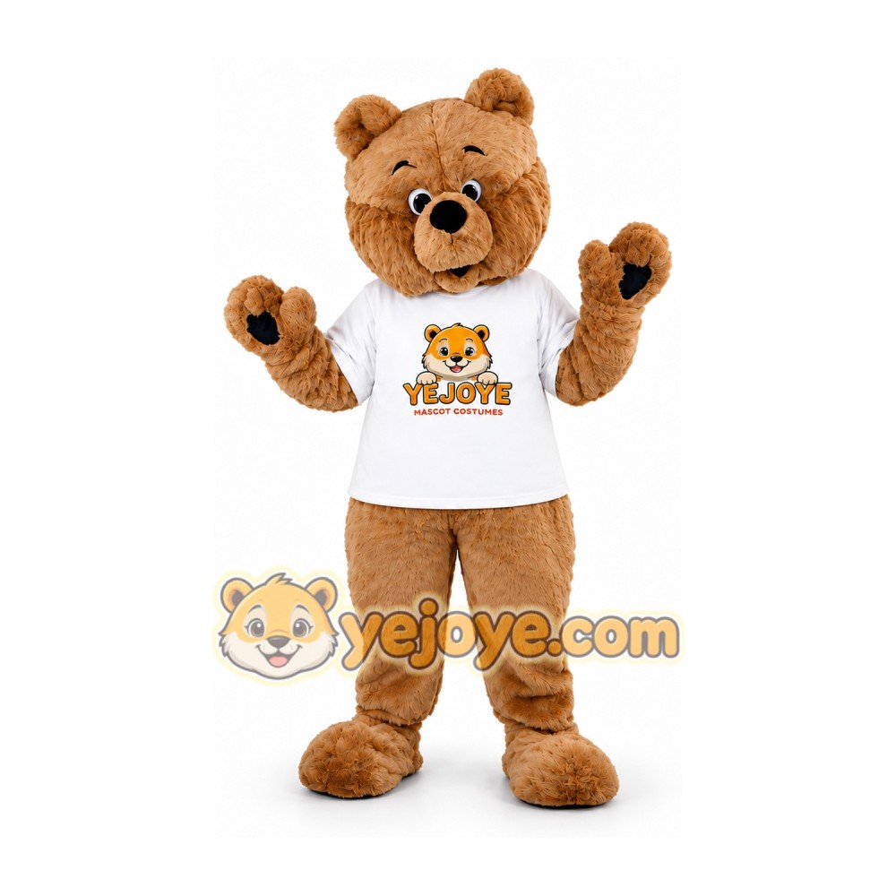 Light Brown Bear Mascot Costume Light Brown Bear Mascot Costume