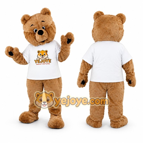 Light Brown Bear Mascot Costume
