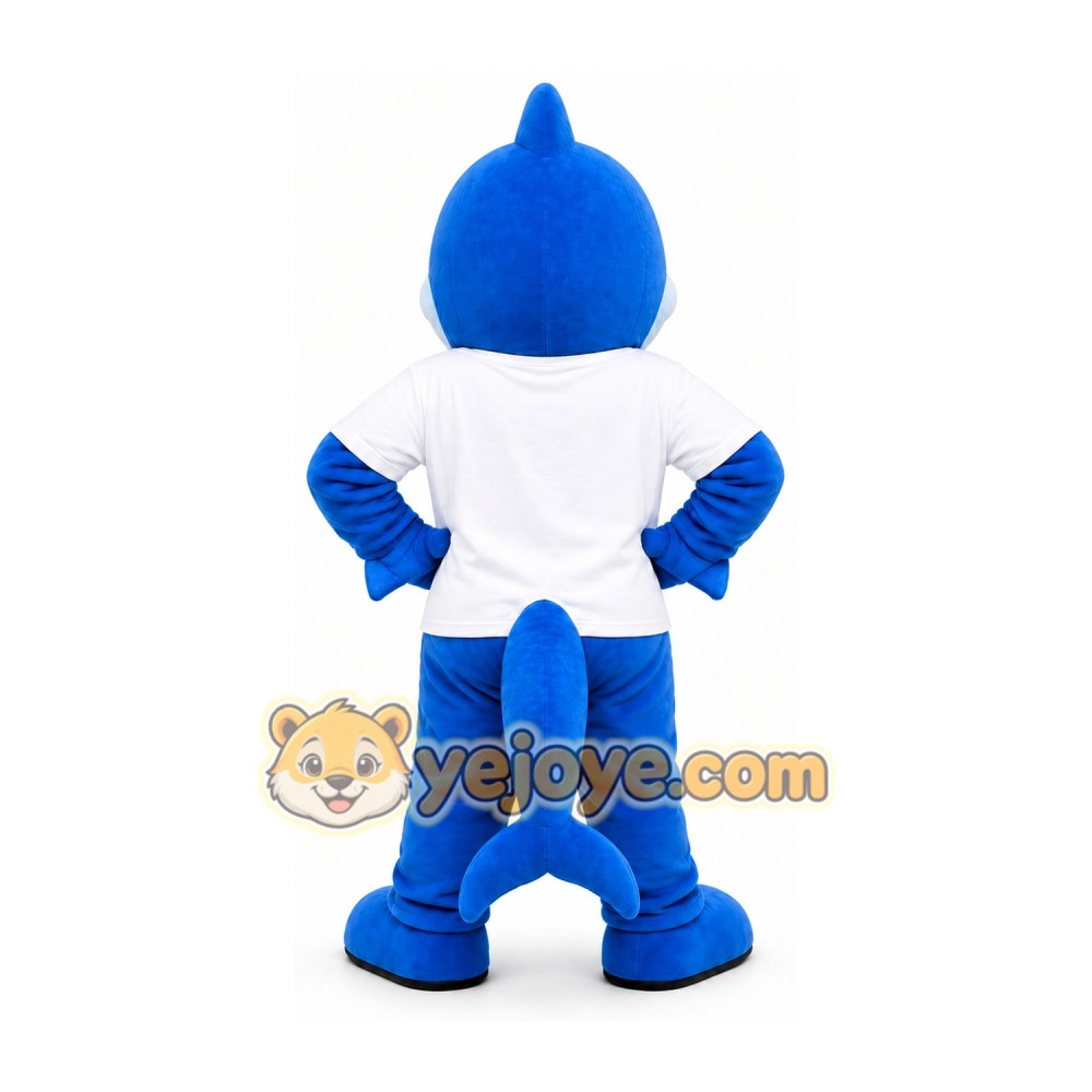 Blue Dolphin Mascot Costume Blue Dolphin Mascot Costume