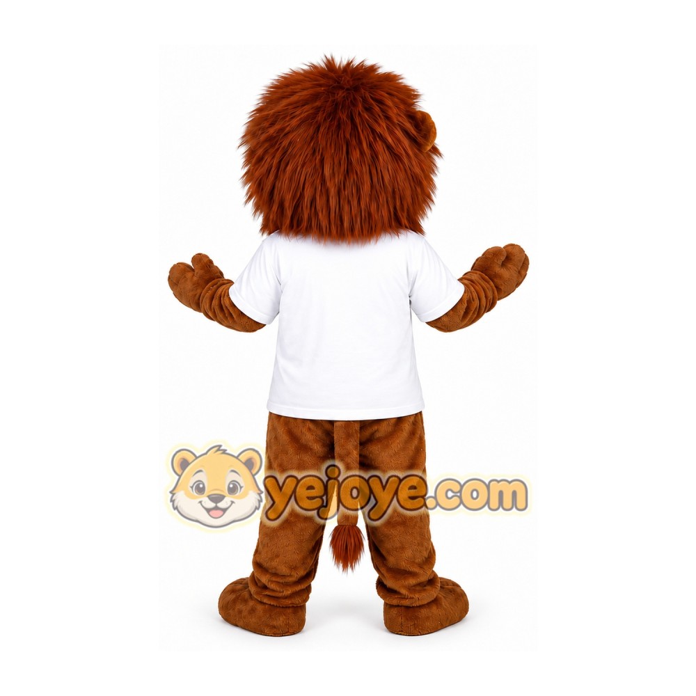 Brown Lion Mascot Costume