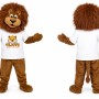 Brown Lion Mascot Costume