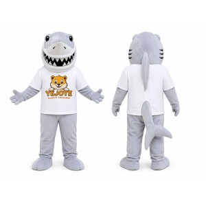 Gray Shark Mascot Costume