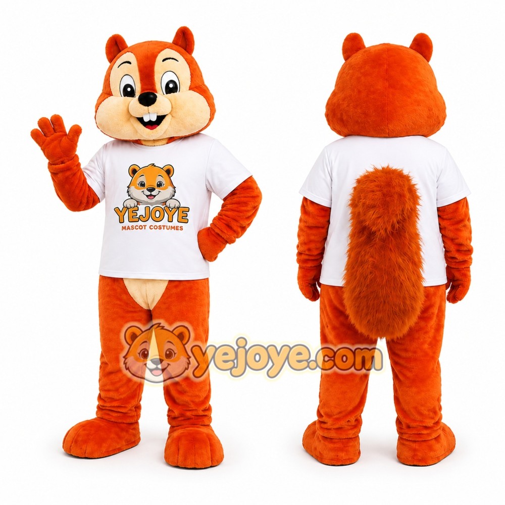 Orange Squirrel Mascot Costume Orange Squirrel Mascot Costume