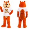 Orange Squirrel Mascot Costume