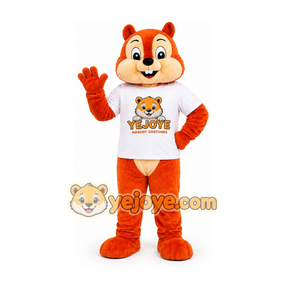 Orange Squirrel Mascot Costume Orange Squirrel Mascot Costume