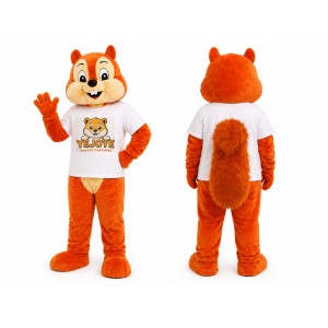 Orange Squirrel Mascot Costume