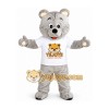 Gray Teddy Bear Mascot Costume Gray Teddy Bear Mascot Costume