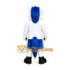 White Blue Horse Mascot Costume